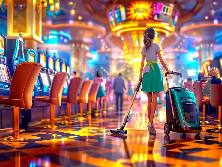 Studio live casino dengan dealer profesional